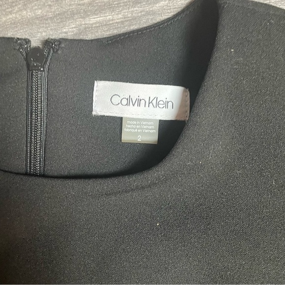 Calvin Klein A-Line Sheath Dress with Button Detail Size 2 0134 - Picture 4 of 11